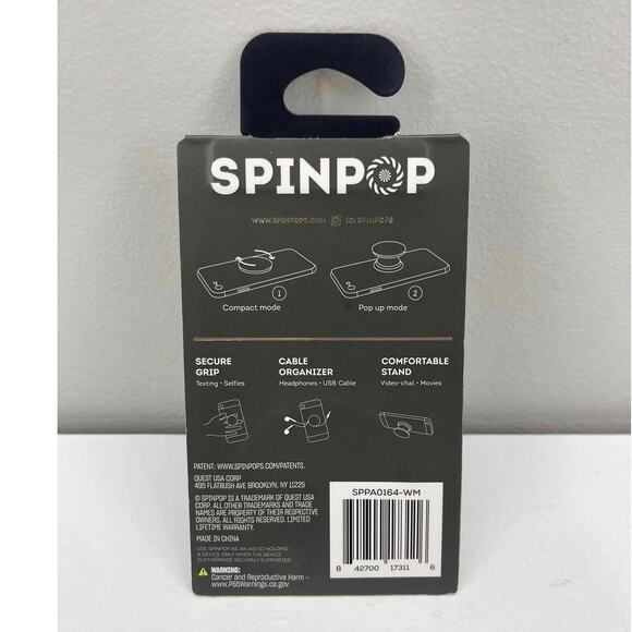 Spin Pop Texture Edition Holographic Grip Kickstand Organizer‎ Phone Pop - Picture 3 of 3